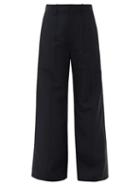 Matchesfashion.com Co - Patch-pocket Wide-leg Trousers - Womens - Black