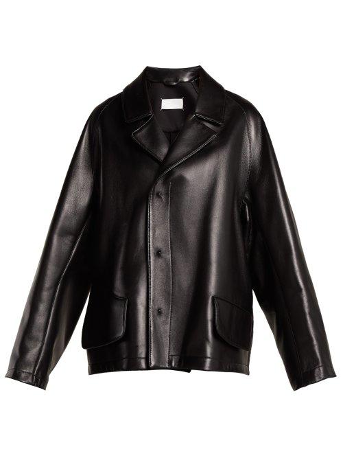 Matchesfashion.com Maison Margiela - Leather Jacket - Womens - Black