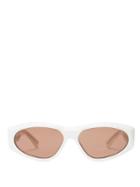Matchesfashion.com Givenchy - Anima Oval Acetate Sunglasses - Womens - White