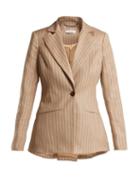 Matchesfashion.com Altuzarra - Acacia Single Breasted Pinstriped Blazer - Womens - Beige Stripe