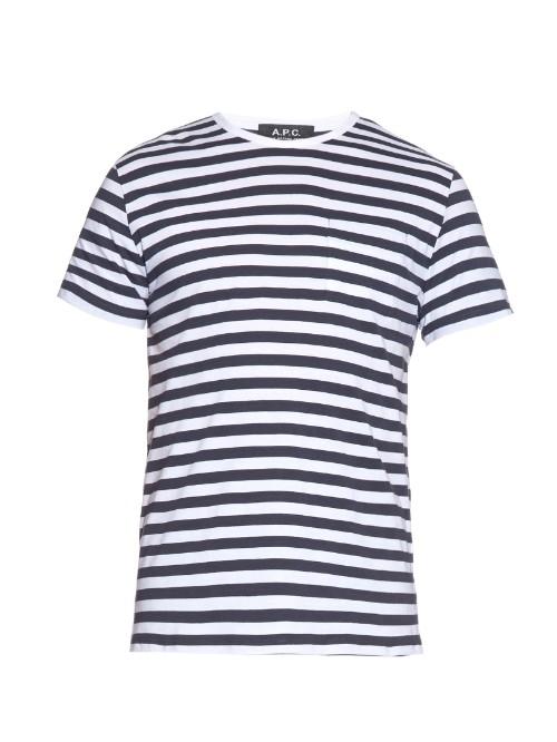 A.p.c. Striped Crew-neck T-shirt