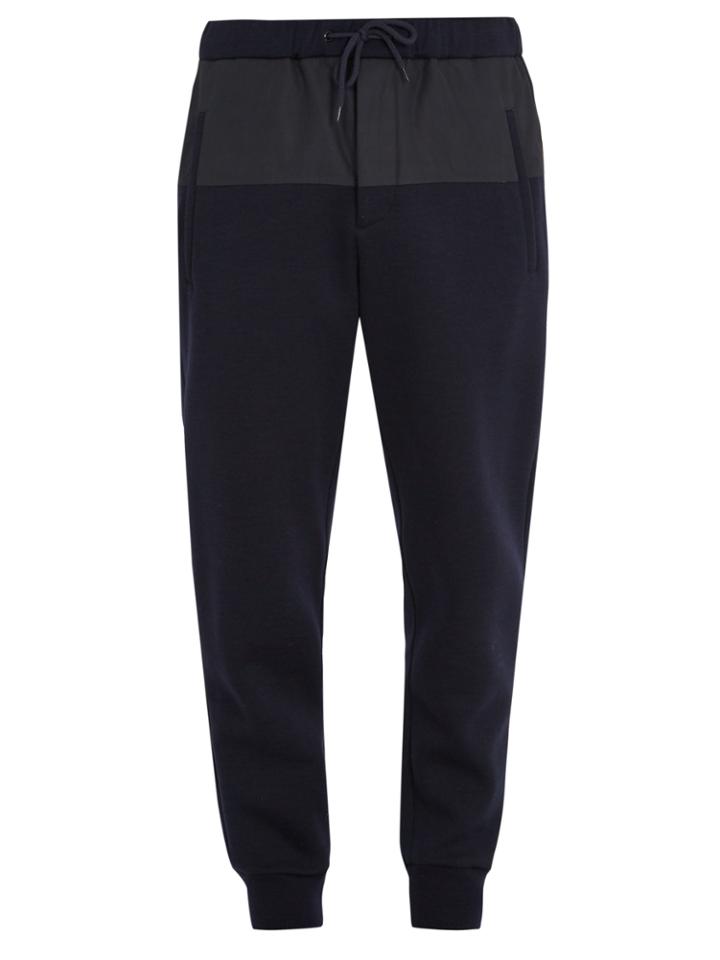 Marni Contrast-panel Cotton-blend Track Pants