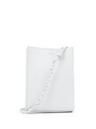 Matchesfashion.com Jil Sander - Tangle Small Knotted-strap Leather Cross-body Bag - Womens - Grey