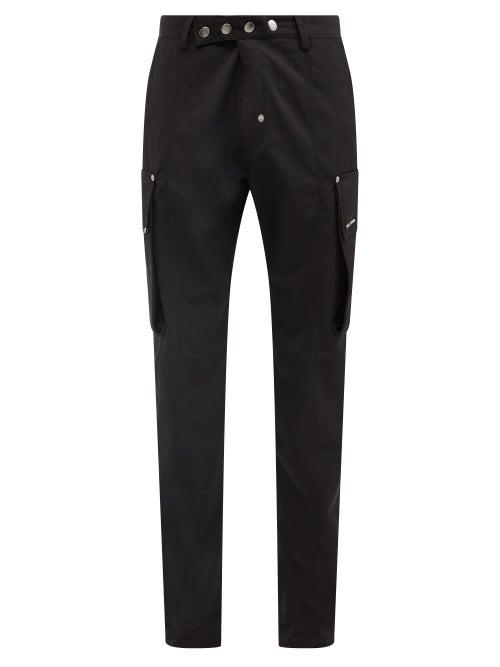 1017 Alyx 9sm - Logo-appliqu Twill Cargo Trousers - Mens - Black