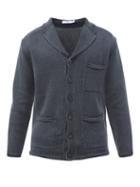 Inis Mein - Pub Washed-linen Cardigan - Mens - Charcoal