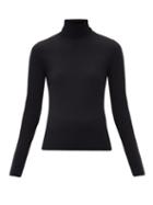 Matchesfashion.com Gabriela Hearst - Beckwith Roll-neck Wool-blend Sweater - Womens - Black