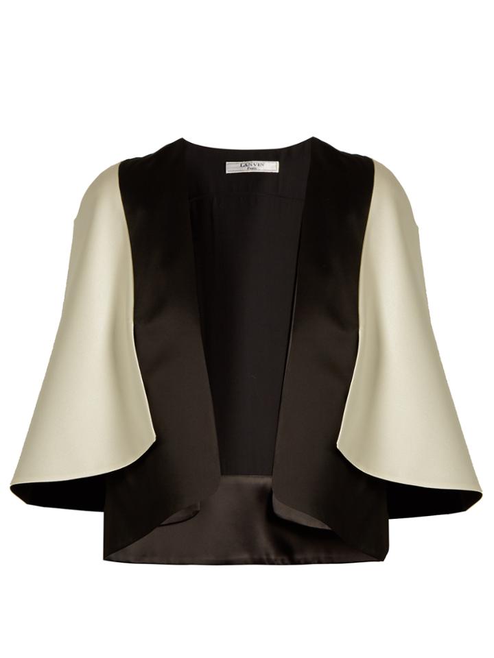 Lanvin Cape-back Satin Jacket