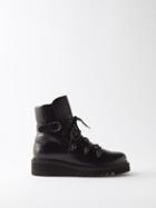 Salvatore Ferragamo - Elimo 20 Leather Ankle Boots - Womens - Black
