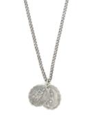 Matchesfashion.com Miansai - Mini Saints Sterling Silver Pendant Necklace - Mens - Silver