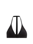 Matchesfashion.com Rick Owens - Halterneck Triangle Bikini Top - Womens - Black
