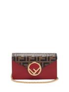 Matchesfashion.com Fendi - Ff Logo Leather Belt Bag - Womens - Red Multi