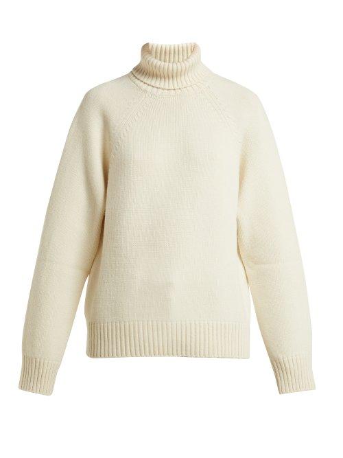 Matchesfashion.com Holiday Boileau - Roll Neck Virgin Wool Sweater - Womens - Cream