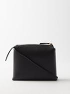 The Row - Nu Twin Grained-leather Cross-body Bag - Womens - Black