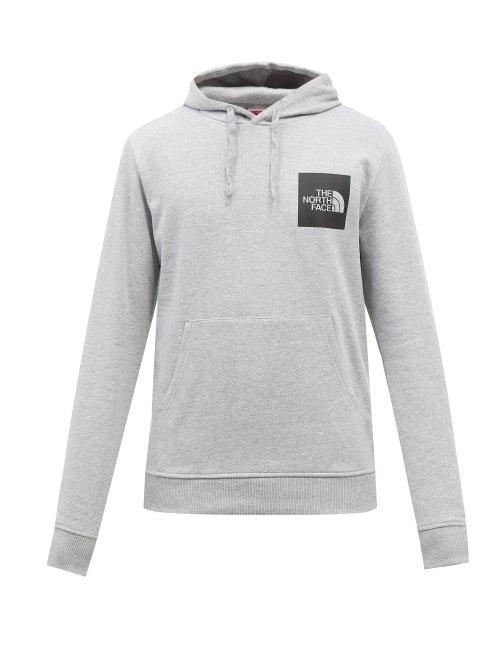 The North Face - Logo-print Cotton-jersey Hooded Sweatshirt - Mens - Grey