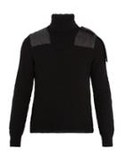 Matchesfashion.com Moncler - X Craig Green Roll Neck Wool Blend Sweater - Mens - Black