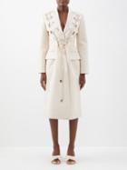 Jacquemus - Lace-up Virgin Wool Coat - Womens - Ivory