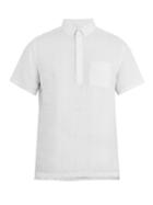 Onia Josh Short-sleeved Linen Polo Shirt