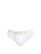 Versace - Medusa-jacquard Low-rise Stretch-cotton Briefs - Mens - White