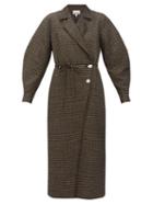 Matchesfashion.com Ganni - Crystal-embellished Tweed Coat - Womens - Black