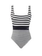 Matchesfashion.com Max Mara Beachwear - Bessica Swimsuit - Womens - Black White