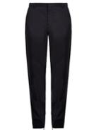 Lanvin Crepe Ribbed-cuff Trousers