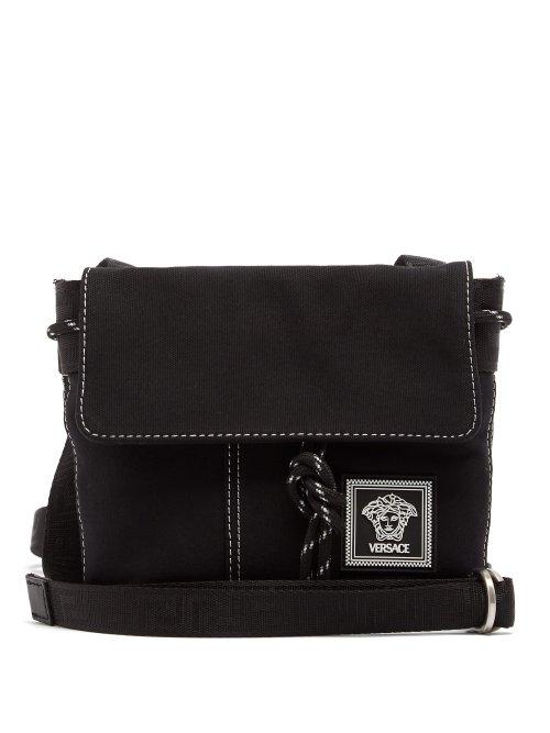 Matchesfashion.com Versace - Technical Canvas Cross Body Bag - Mens - Black