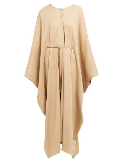 Matchesfashion.com The Row - Joanna Belted Kaftan Dress - Womens - Beige