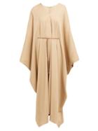 Matchesfashion.com The Row - Joanna Belted Kaftan Dress - Womens - Beige