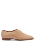 Matchesfashion.com Gabriela Hearst - Collins Leather Derby Shoes - Womens - Beige