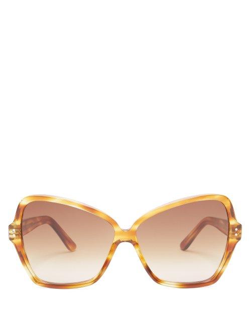Matchesfashion.com Celine Eyewear - Butterfly Acetate Sunglasses - Womens - Tortoiseshell