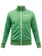 Palm Angels - Logo-print Jersey Track Jacket - Mens - Green