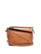 Matchesfashion.com Loewe - Puzzle Mini Grained-leather Cross-body Bag - Womens - Tan
