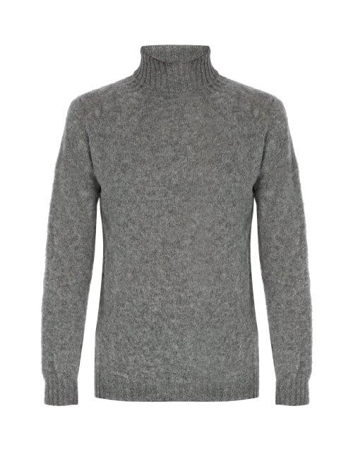 Matchesfashion.com Howlin' - Sylvester Wool Roll Neck Sweater - Mens - Grey