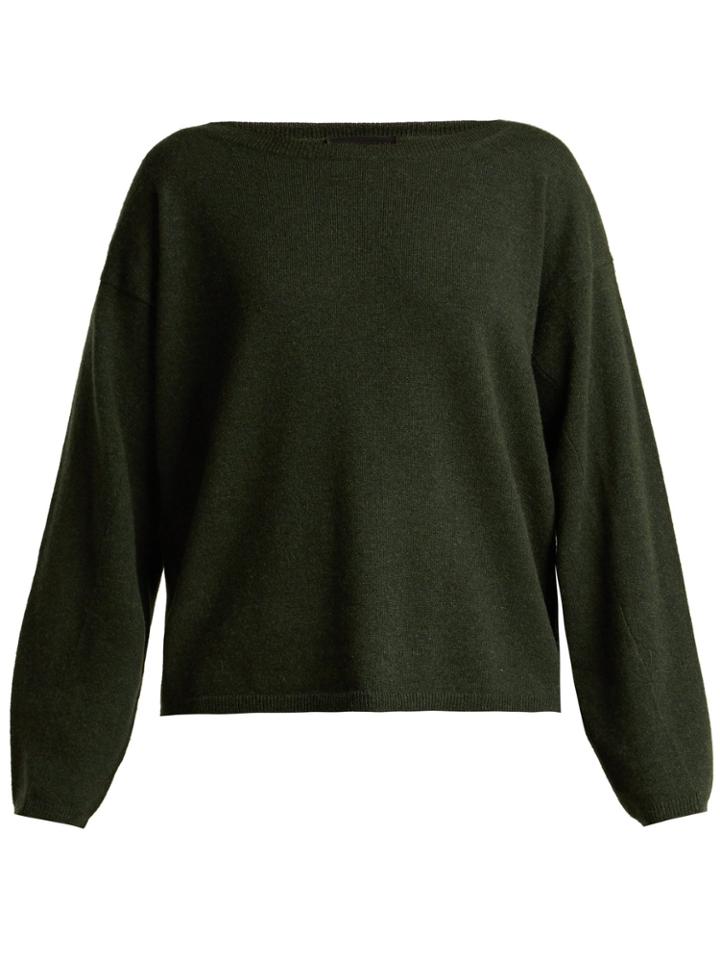 Nili Lotan Grayson Boat-neck Cashmere Sweater