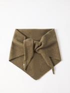 Extreme Cashmere - No.35 Stretch-cashmere Bandana - Womens - Khaki