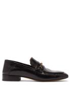 Matchesfashion.com Gucci - Quentin Gg Horsebit Leather Loafers - Mens - Black