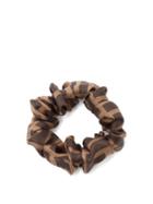 Matchesfashion.com Fendi - Set Of Two Logo-print Silk Hair Scrunchies - Womens - Multi