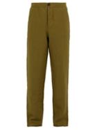 Matchesfashion.com Oliver Spencer - Loose Fit Linen Trousers - Mens - Green