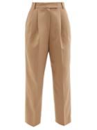 The Frankie Shop - Bea Pleated Fresco Trousers - Womens - Beige