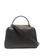 Matchesfashion.com Valextra - X Michael A Serie S Medium Smooth Leather Handbag - Womens - Black