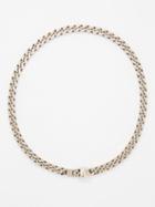 Alexander Mcqueen - Skull-clasp Curb-chain Necklace - Mens - Silver