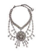Matchesfashion.com Gucci - Crystal Embellished Statement Necklace - Womens - Crystal