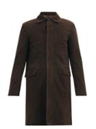 Matchesfashion.com The Row - Albin Suede Coat - Mens - Brown