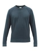 Sunspel - Sea Island-cotton Jersey Sweatshirt - Mens - Navy