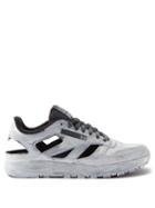 Maison Margiela - X Reebok Tabi Split-toe Cutout Leather Trainers - Mens - White Black