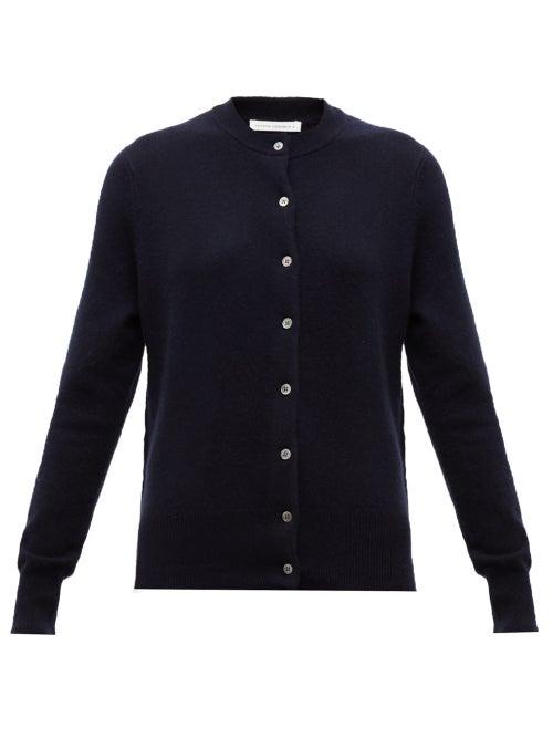 Matchesfashion.com Extreme Cashmere - No. 99 Little Cashmere Blend Cardigan - Womens - Navy