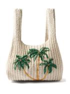 Alanui - Sand Island Cotton-crochet Tote Bag - Womens - White Multi