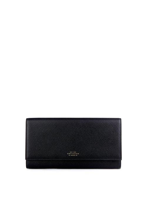 Matchesfashion.com Smythson - Marshall Leather Travel Wallet - Mens - Black