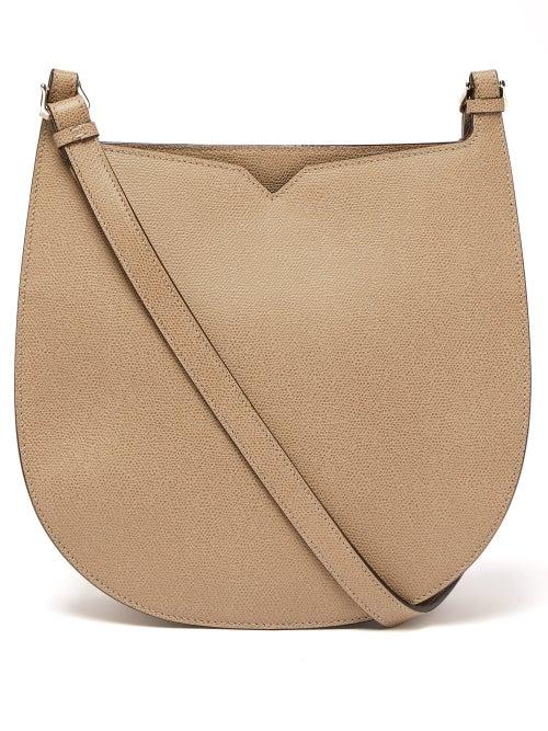 Matchesfashion.com Valextra - Hobo Weekend Medium Leather Bag - Womens - Grey