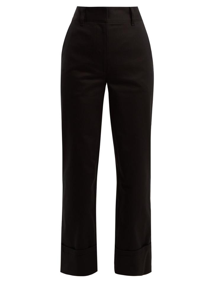 Prada Tailored Straight-leg Cotton Trousers